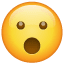 Hämmentynyt emoji Whatsapp U+1F62E