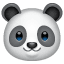 Panda-emoji WhatsApp U+1F43C